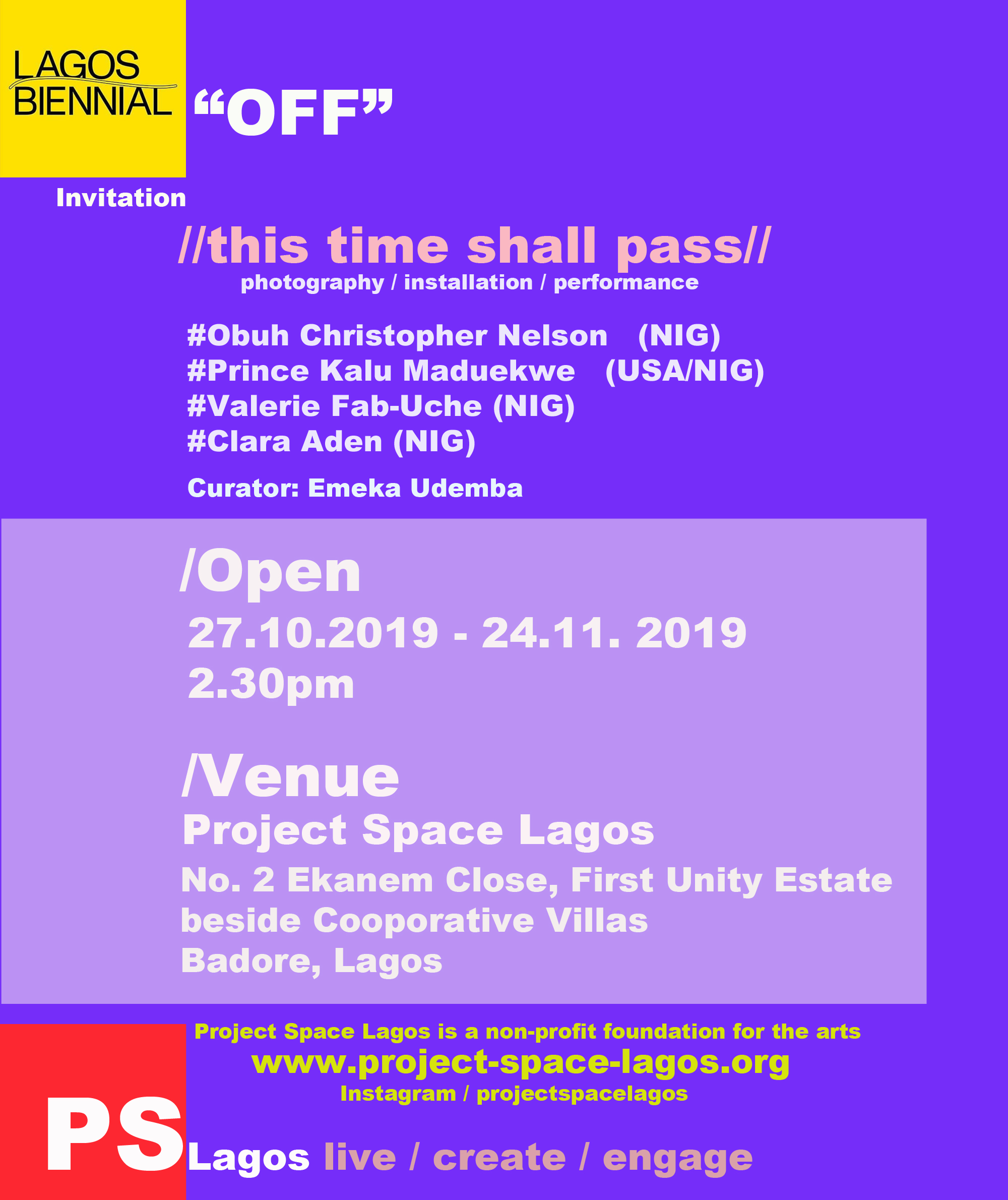 Project Space lagos Front